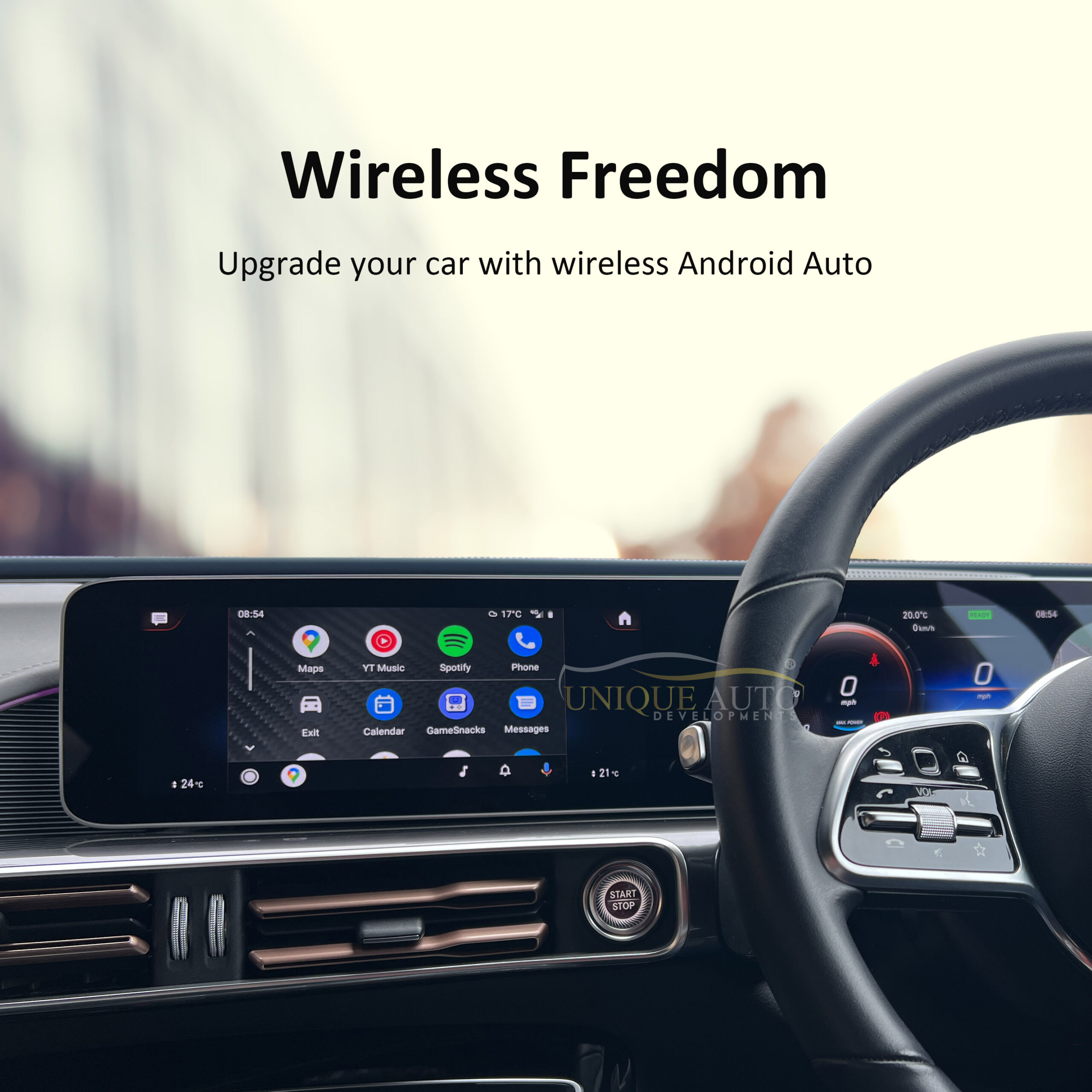 Wireless CarPlay Adapter For Android/Apple Wired to Wireless Android Auto  Dongle Car play USB Connection Auto Car Adapter