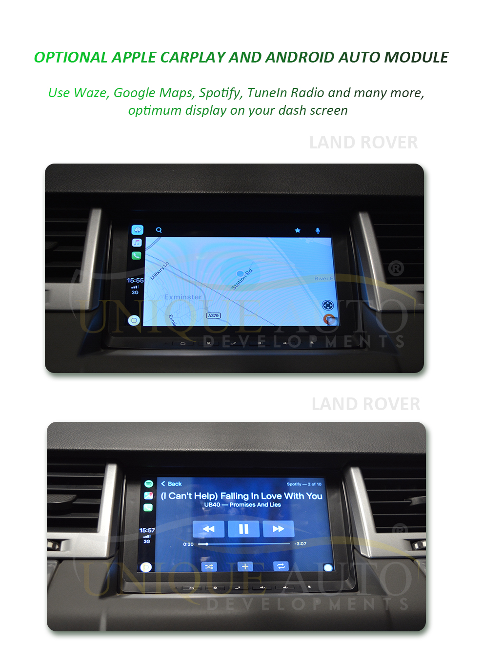 Discovery 3 Range Rover Sport L319 L320 Android Navigation with CarPlay