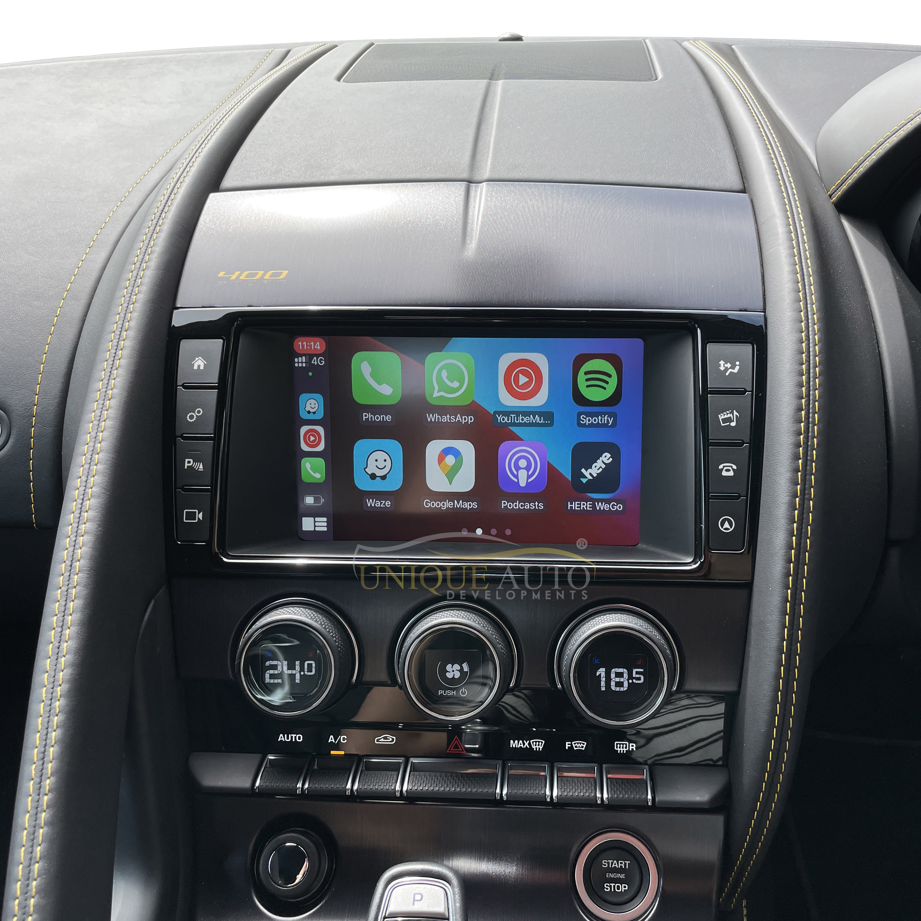 Wireless Apple CarPlay and Android Auto Interface for Jaguar FType